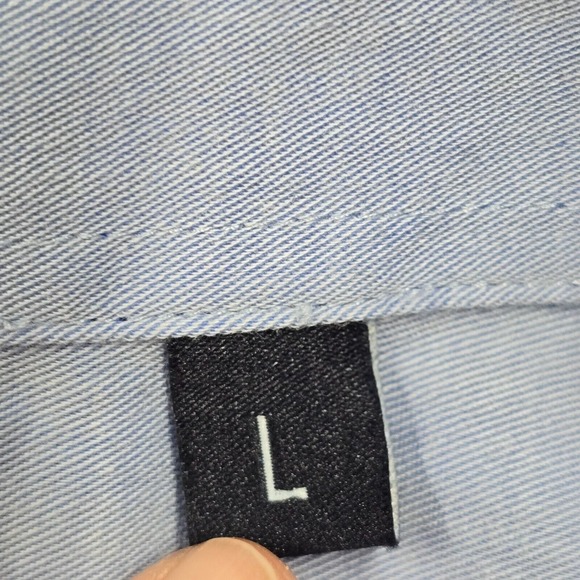 7 Diamonds Shirt Mens Large Purple Plaid Button Up Long Sleeve Cotton Office - Picture 6 of 12